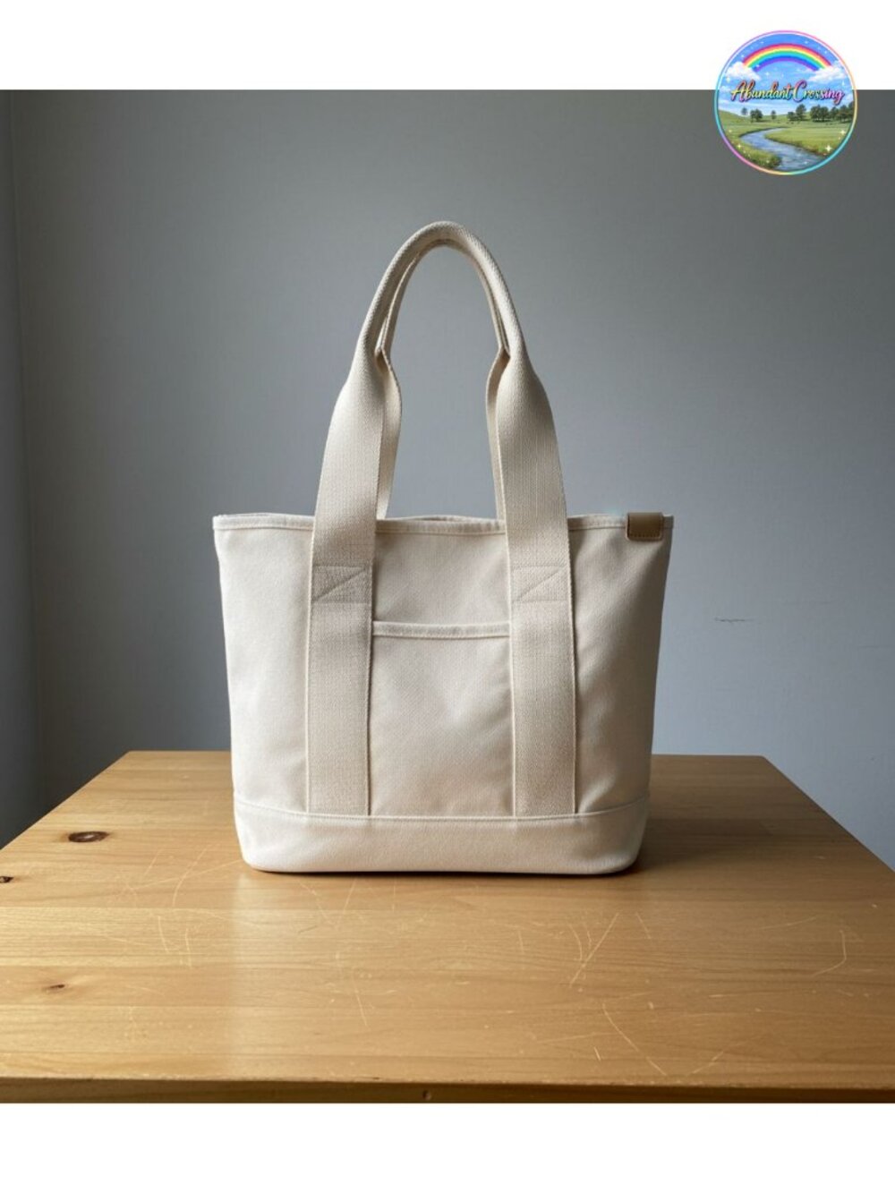 Canvas Tote Bag Large Capacity Top Handle Casual Satchel Handbag for Work Travel